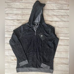NWT. Men’s dark gray lightweight hoodie. Large